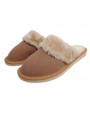 Ciepłe damskie kapcie domowe z futerkiem ocieplane runem A9WB
